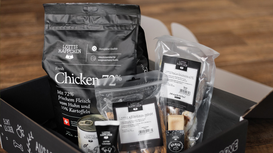 Lottis Probierbox offen mit Inhalt