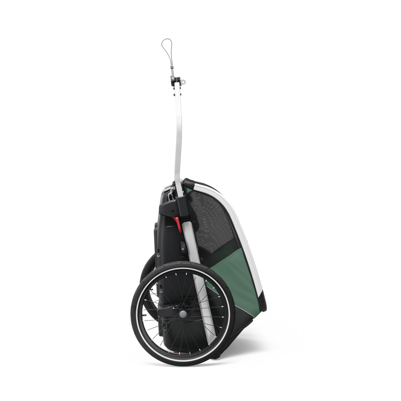 Thule Chariot Lite 2: Hochwertiger, klappbarer Fahrradanhänger (Grün-Schwarz) für aktive Familien. Robust, sicher, bequem.