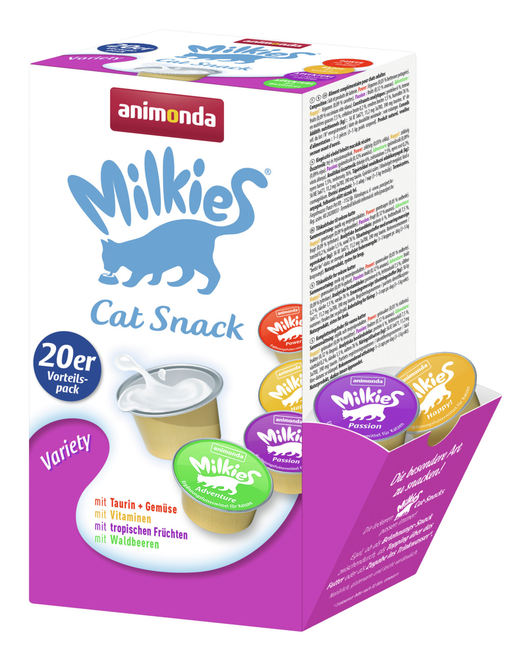 animonda Milkies Variety 20 x 15 g Multipack Katzensnack