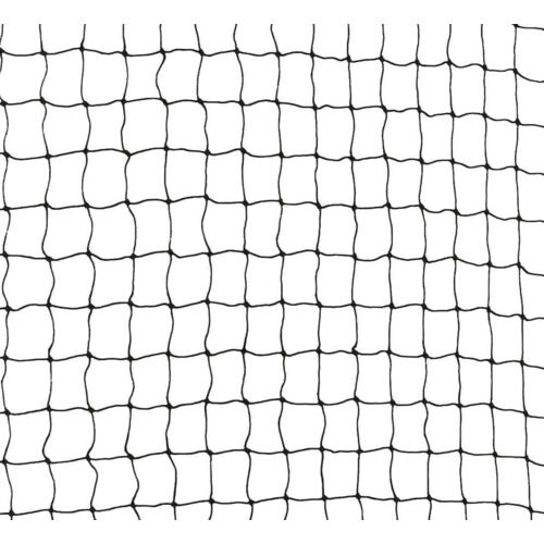 Das Bild zeigt ein schwarzes Schutznetz der Marke TRIXIE, geeignet für Katzen. Es dient zur Sicherung von Balkonen oder Fenstern und schützt Haustiere vor Stürzen. Das Netz hat eine quadratische Maschenstruktur und ist robust sowie wetterfest. Ideal für K