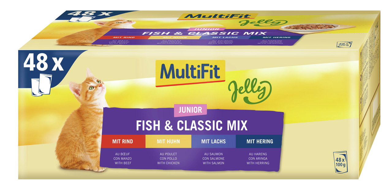 Multifit Junior Jelly Fish Classic 48x100 g