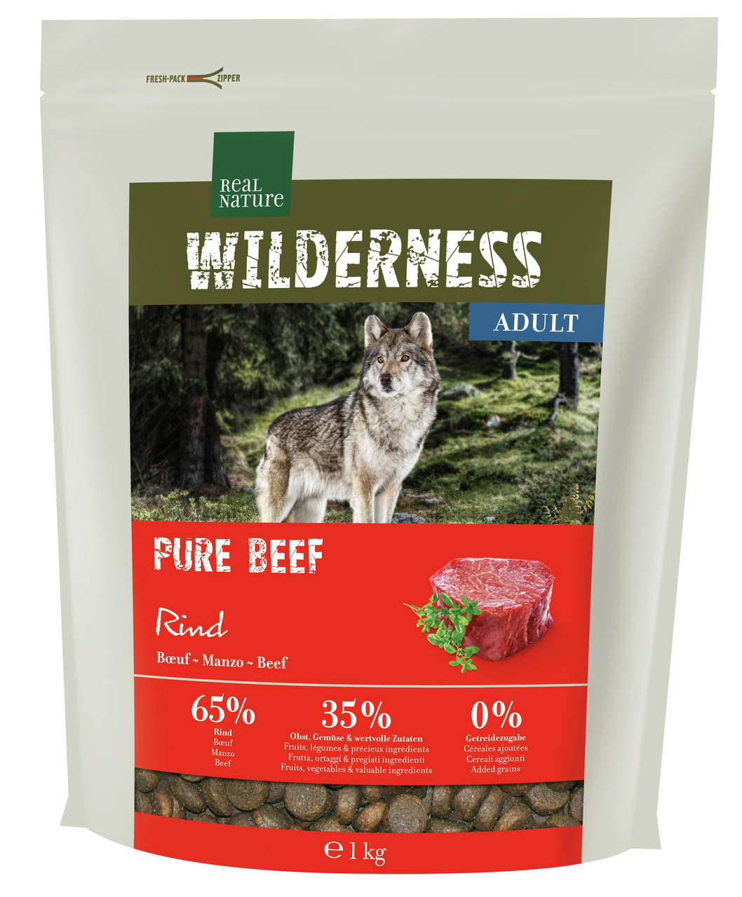 REAL NATURE Wilderness Pure Rind 1 kg