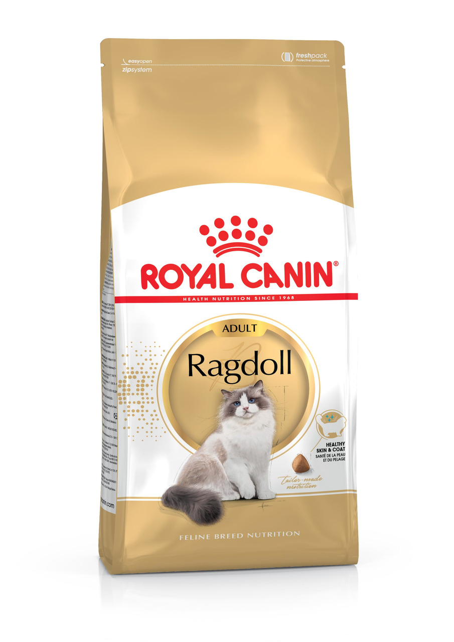 ROYAL CANIN Ragdoll Adult, für ausgewachsene Ragdoll-Katzen, 2 kg, gesunde Haut & glänzendes Fell, für Katzenhalter mit Ragdolls.