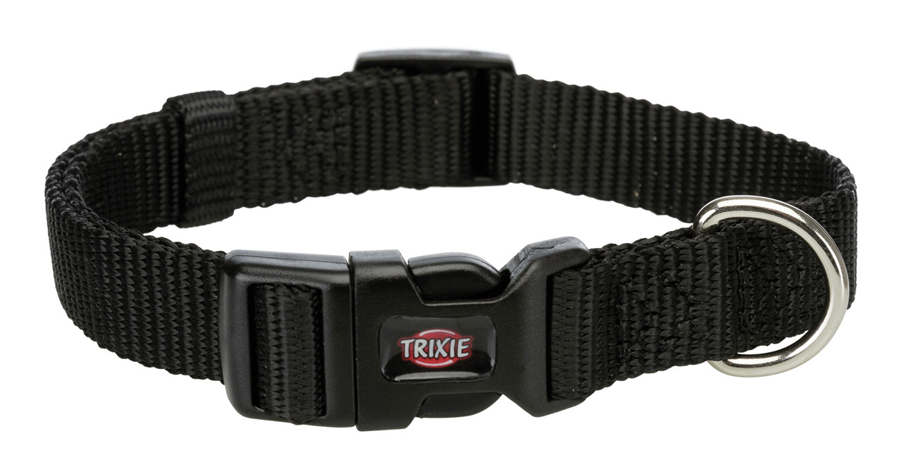 TRIXIE Hundehalsband, Nylon, für alle Hunde, stabiler Klickverschluss, Metallring, schlichtes Design, Komfort & Sicherheit.
