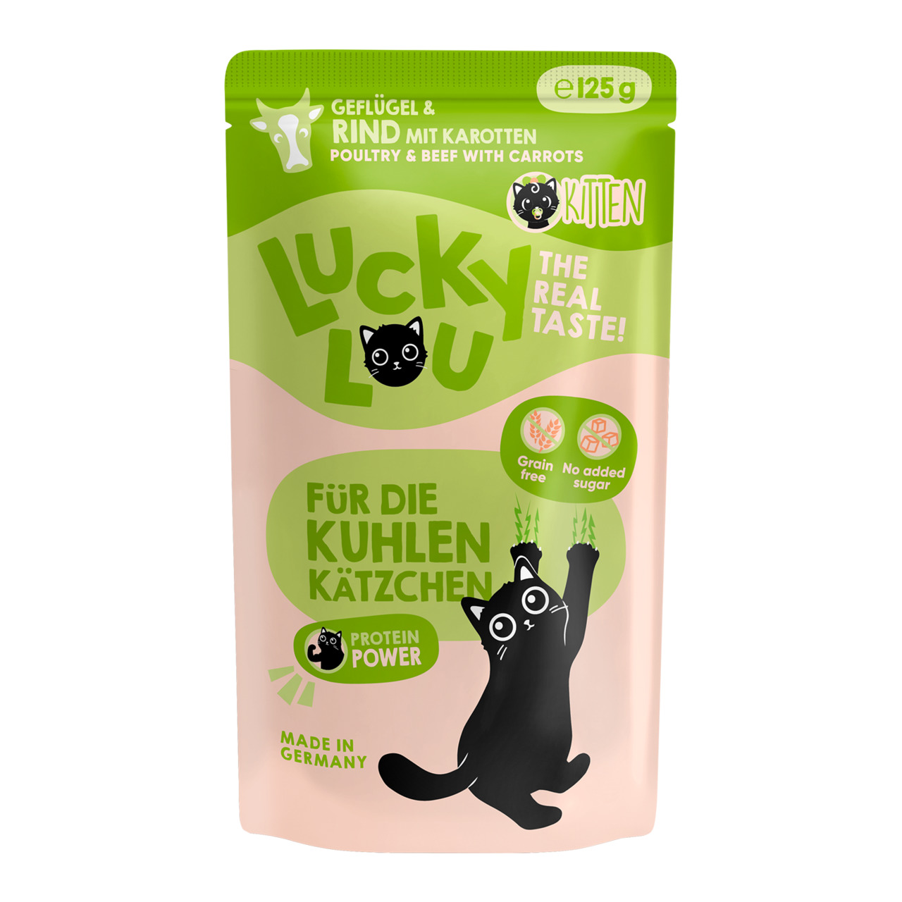 Lucky Lou Kitten Geflügel & Rind 125 g