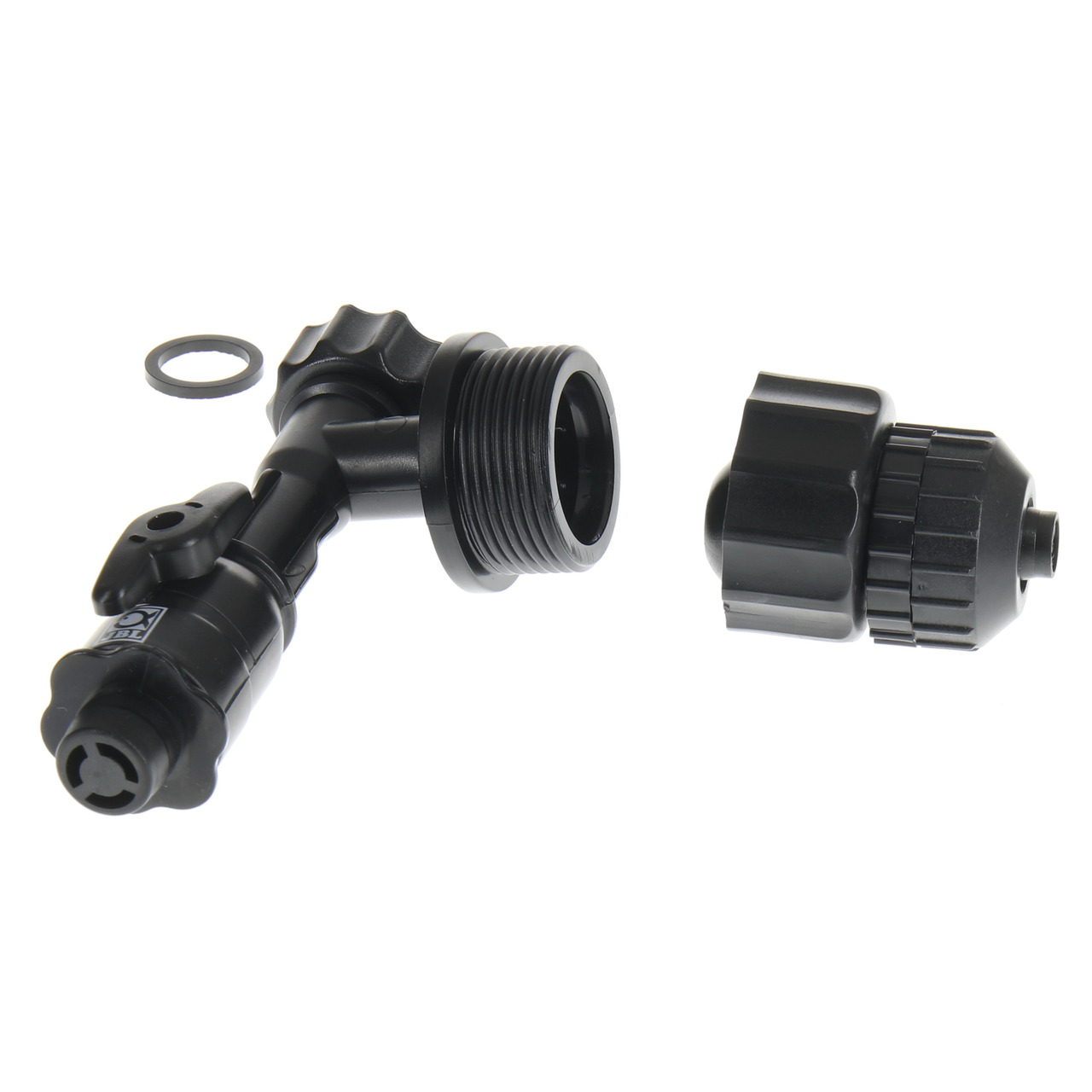 JBL ProFlora SafeStop Rückschlagventil, Zubehör für Aquarien, sichert CO2-Zufuhr, verhindert Wasser-Rückfluss, schwarz, Kunststoff.