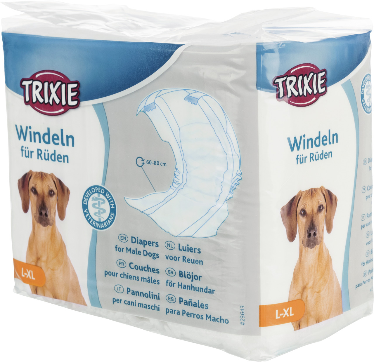 Trixie Windeln für Rüden Hunde Hygiene Inkontinenz Markieren L - XL