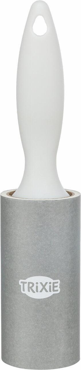 TRIXIE Fusselroller, weißer Griff, für Tierhalter, entfernt Tierhaare von Kleidung-Möbeln, austauschbare Rolle, praktisches Design.