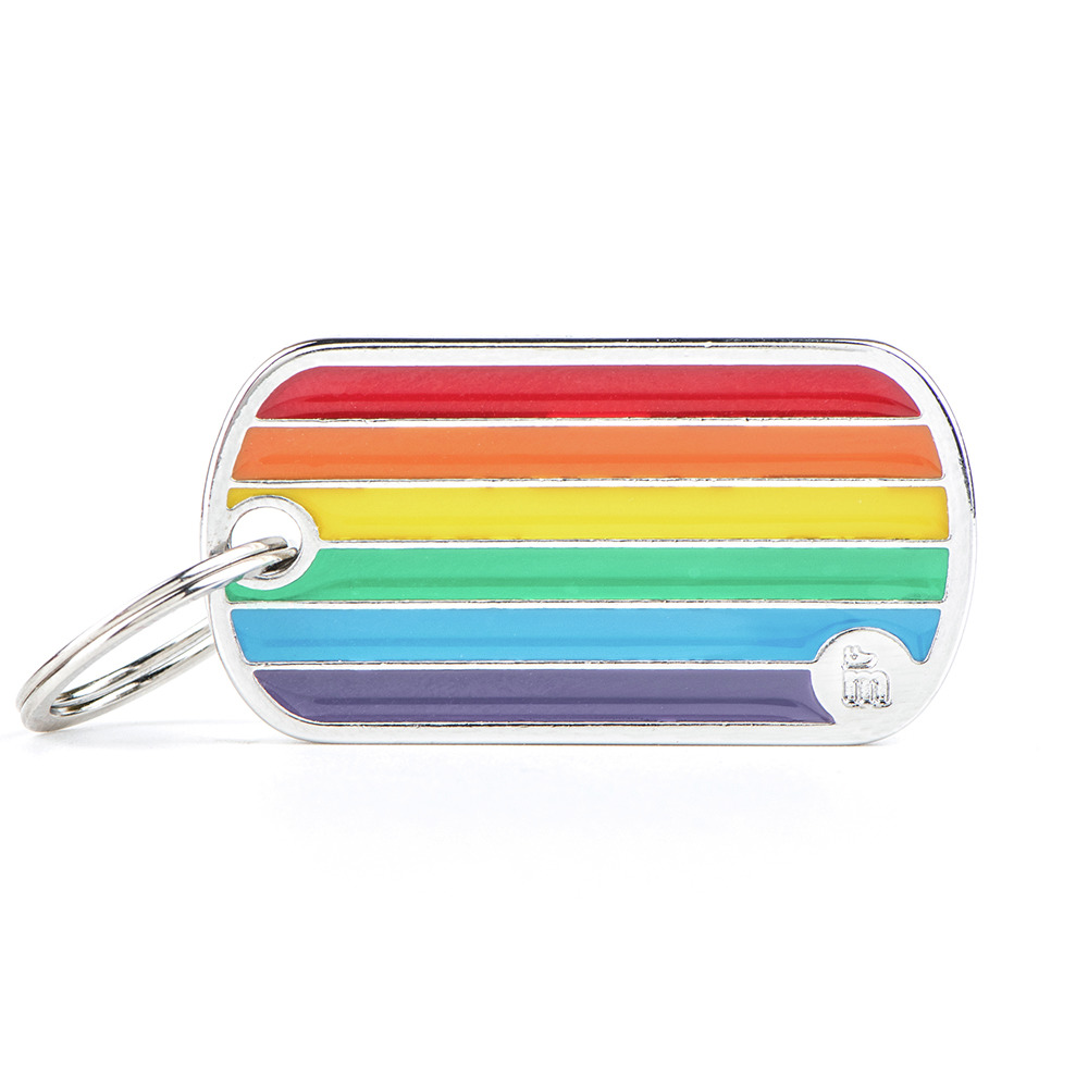 My Family" Anhänger, Metall, Regenbogenfarben, glänzend, ideal für Haustiere zur Individualität.;;;;;;;;;;;;;;;;;;;;;;;;;;;;;;;;;;;;