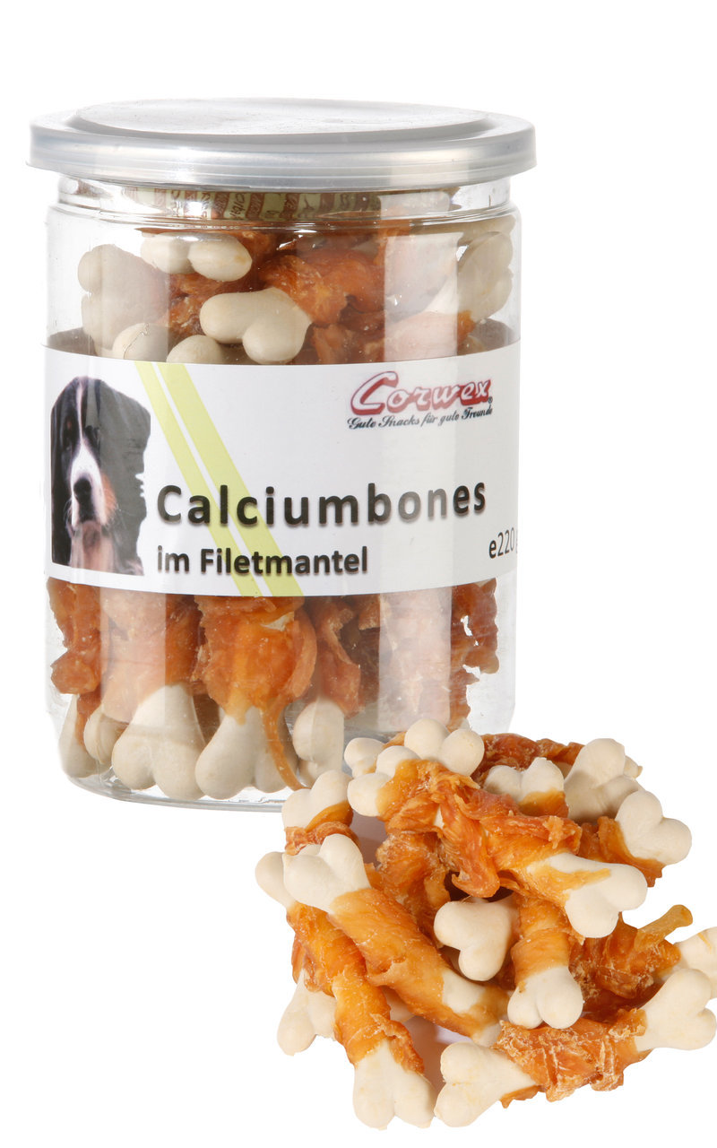 Sparpaket 2 x 220 g Corwex Calciumbones im Filetmantel Hunde Snack
