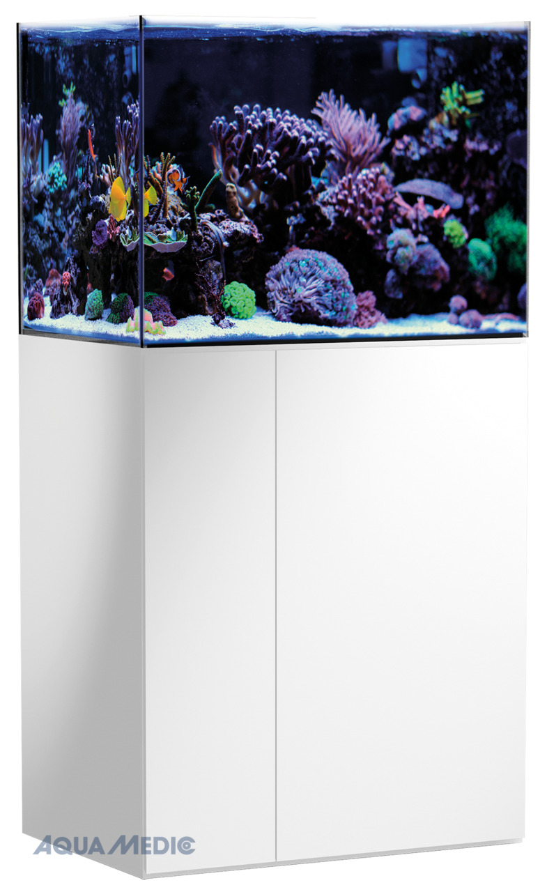 AQUA MEDIC Armatus 250 weiß Aquarium mit Unterschrank