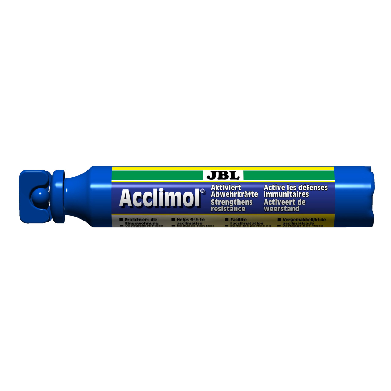 JBL Acclimol, Wasseraufbereitungsmittel für Aquarienfische, 250 ml, stärkt Abwehrkräfte & erleichtert Eingewöhnung.
