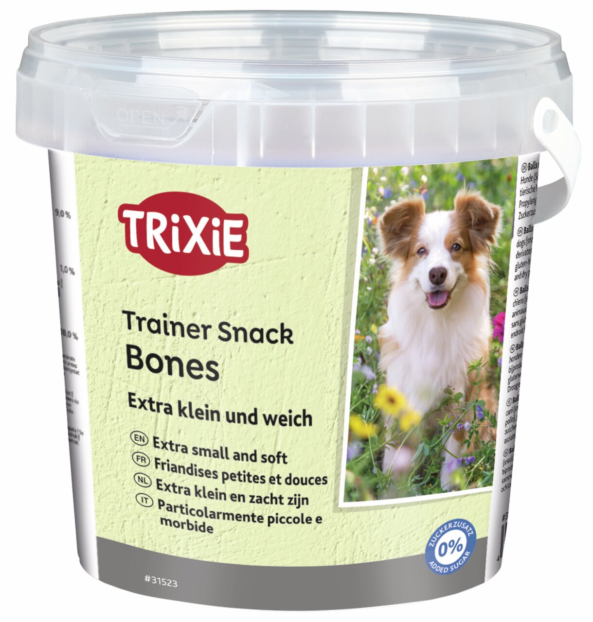 TRIXIE Trainer Snack Bones, extra klein & weich, für kleine Hunde/Training, 0 % Zuckerzusatz, 500 ml.