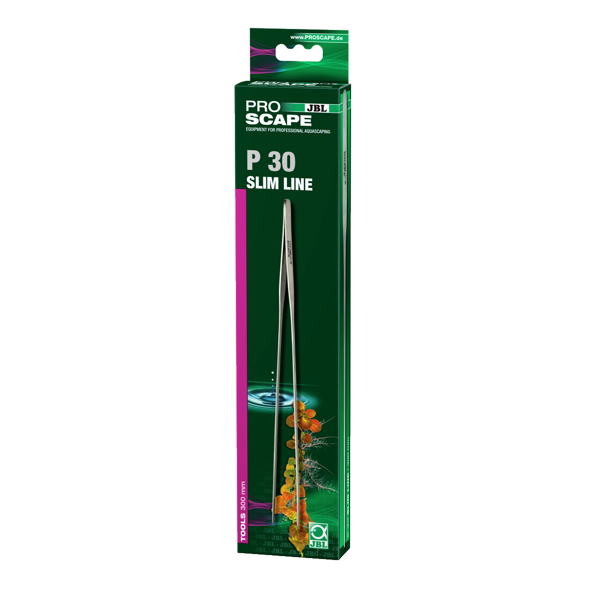 JBL ProScape P 30 Slim Line Pinzette, 300 mm, für Aquascaping & Aquarienpflege, präzises Pflanzen von Wasserpflanzen.
