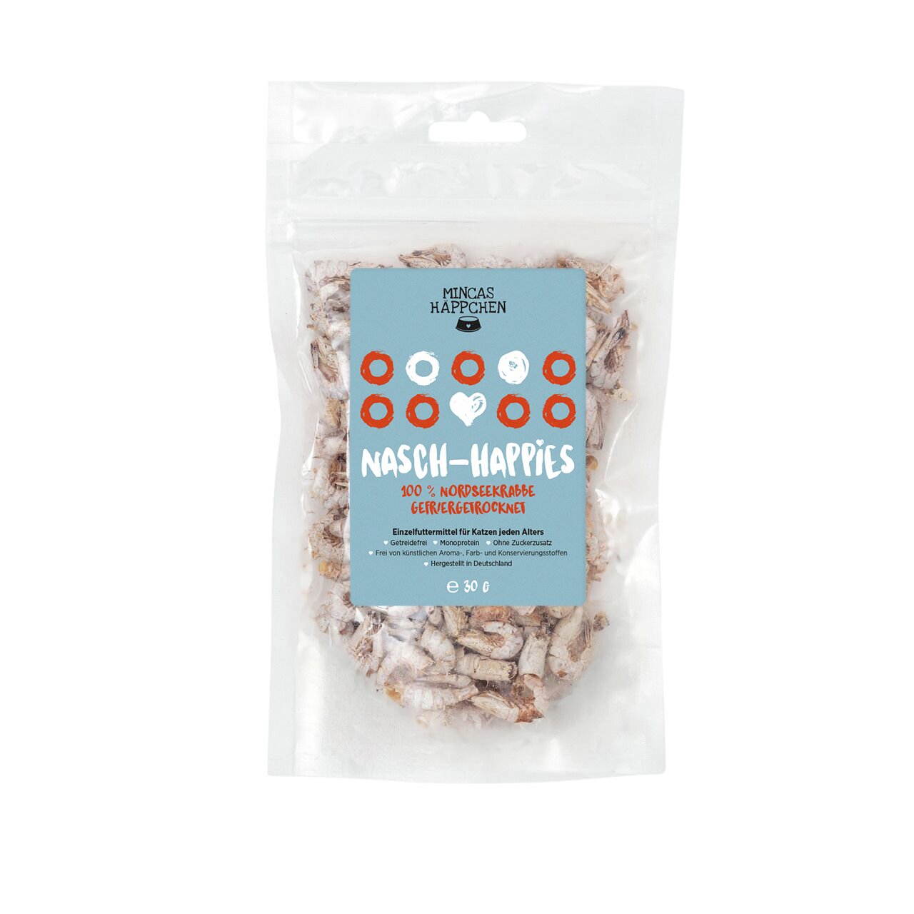 MINCAS HÄPPCHEN Nasch-Happies Nordseekrabbe  30 g