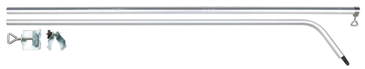 TRIXIE Fahrradhalter-Set für Hunde, silber, für sicheres Mitführen beim Radfahren, robuste Konstruktion, inkl. Halterung & Clip.