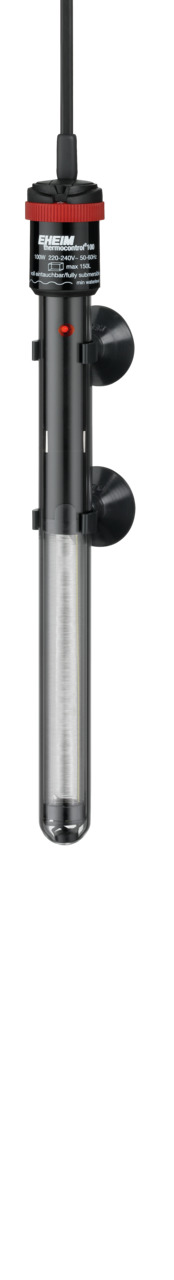 EHEIM Thermocontrol Regelheizer, für Süß--Meerwasseraquarien, präzise Temp.regelung, schwarz-rot, mit Skala & Saugnäpfen.