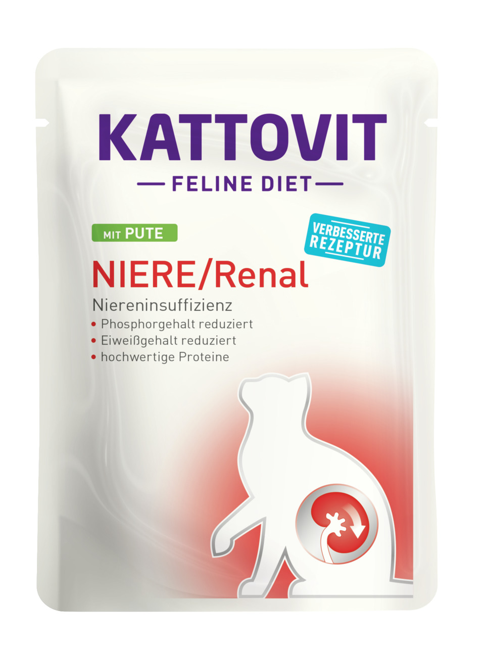 KATTOVIT Feline Diet Niere/Renal Pute 85g Beutel Katzennassfutter Diätnahrung