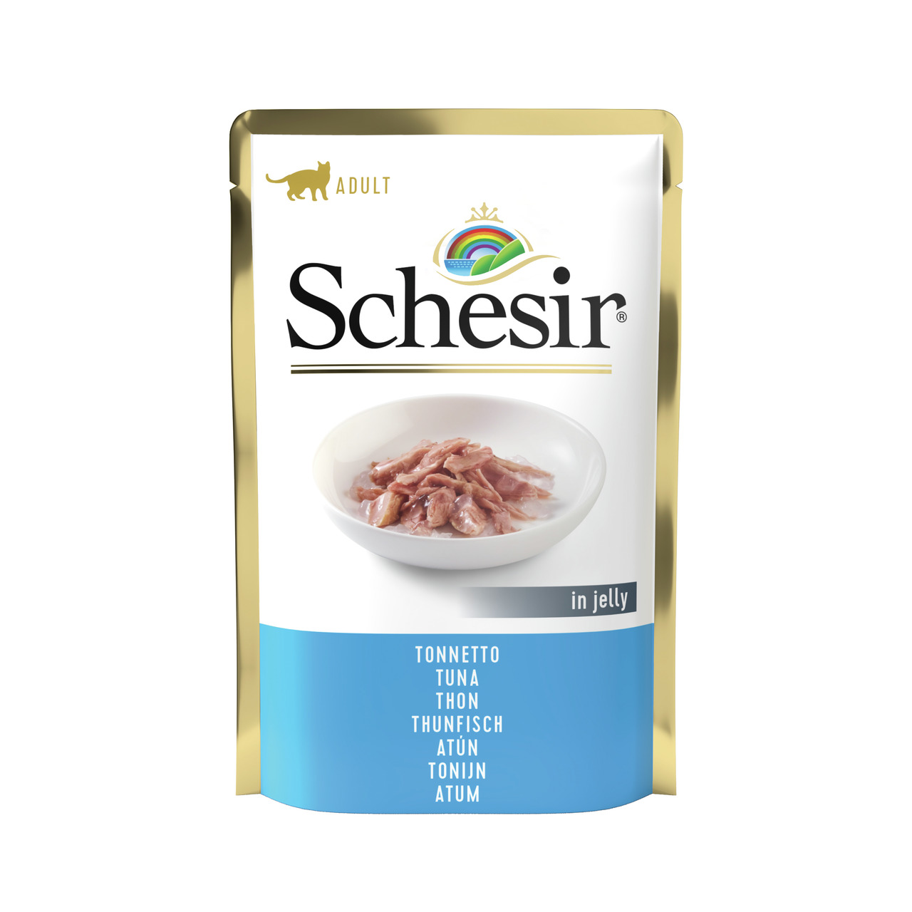 Schesir Jelly Beutel Thunfisch 85 Gramm Katzennassfutter