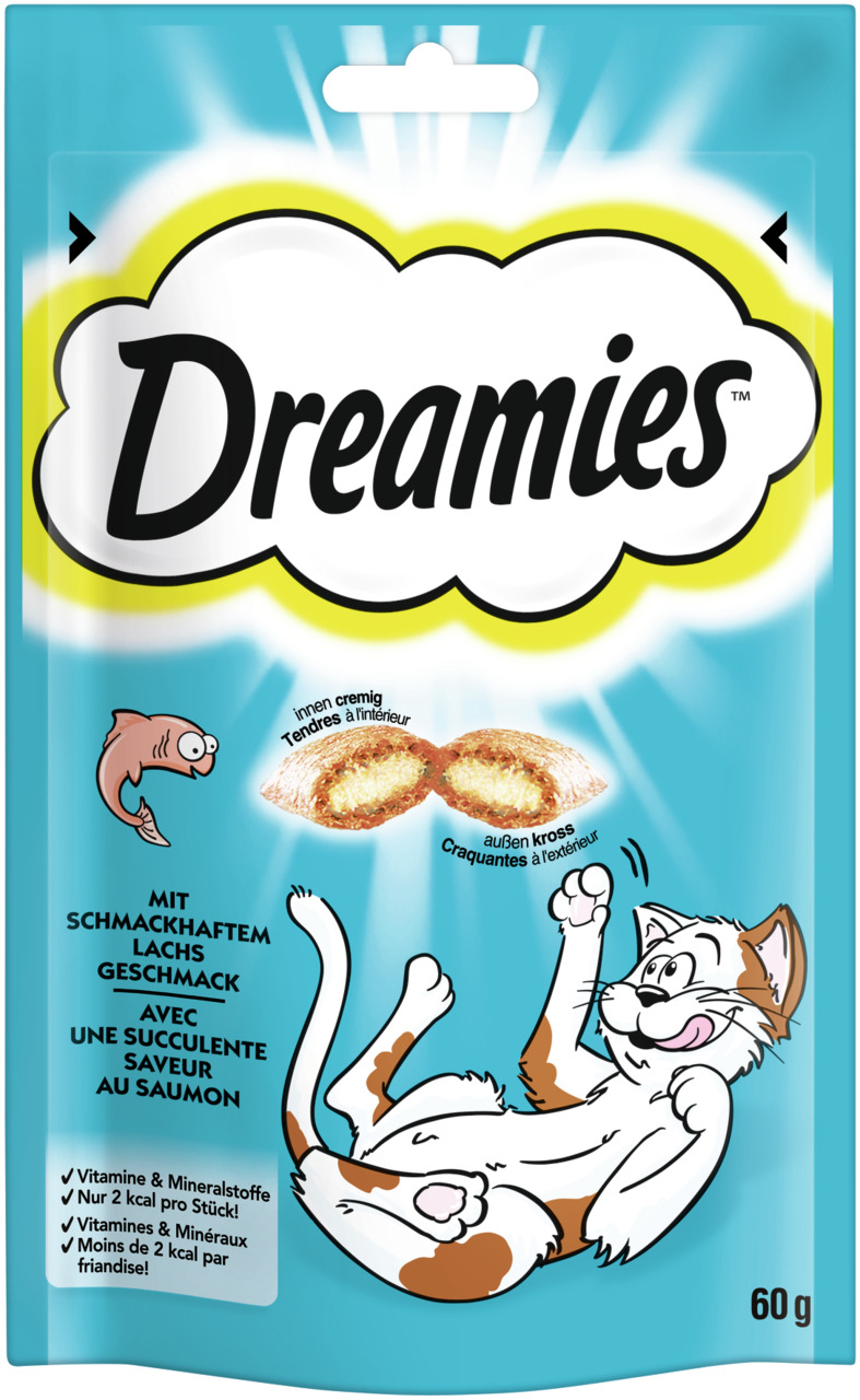 Dreamies Lachs 60g Katzensnack