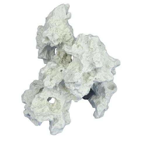 AQUA DELLA Dekostein, weiß, für Aquarien, ideal für Aquaristik-Fans, realistische Unterwasserlandschaft, sicher, hochwertig.