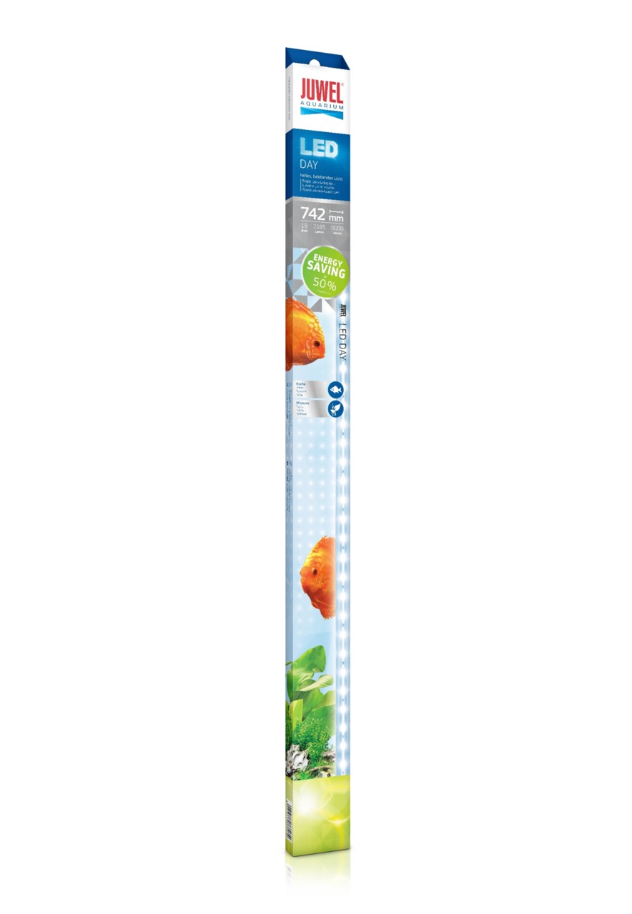 JUWEL LED Day Leuchtstoffröhre, LED-Beleuchtung für Aquarien, 50 % Energieersparnis, 742 mm, für leuchtende Farben & Pflanzen.