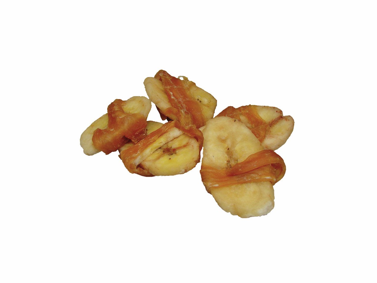 StarSnack Chicken Banana Hundesnacks: Leckerlis aus getrockn. Bananen u. Hähnchen, für Hunde, köstl. Frucht-Fleisch-Kombi. Menge unbekannt.