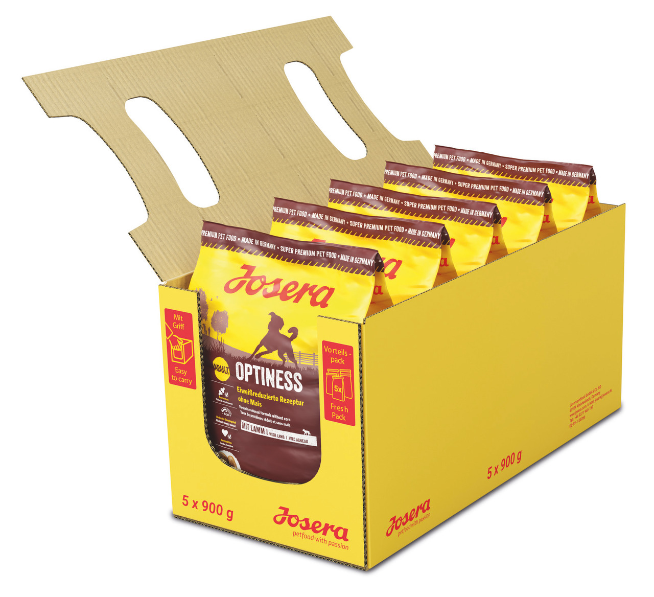 Sparpaket 2 x 900 g Josera Optiness Hunde Trockenfutter