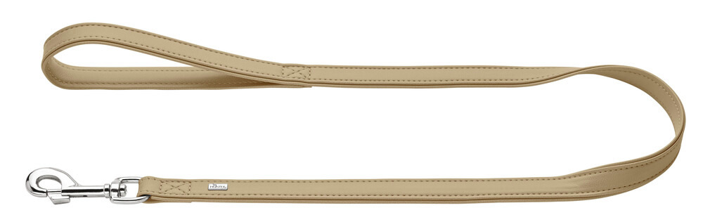 HUNTER Hundeleine, Kunstleder, für Hunde aller Größen, stabiler Karabiner, gepolsterte Schlaufe, Länge ca. 110 cm, ideal für Training.