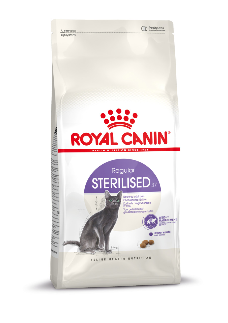 ROYAL CANIN Regular Sterilised 37, Katzenfutter f. sterilisierte Katzen, 3,5 kg, Gewichtskontrolle, Harnwegsgesundheit.