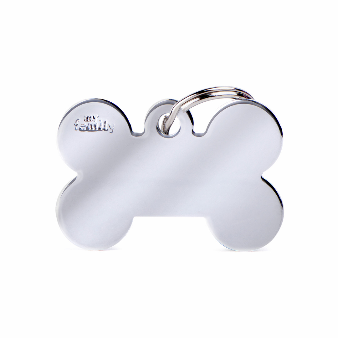 My Family" Hundemarken-Anhänger, Knochenform, silber, für Hunde, personalisierbar mit Name/Kontakt, robust, inkl. Schlüsselring.;;;;;;;;;;;;;;;;;;;;;;;;;;;;;;;;;;;;