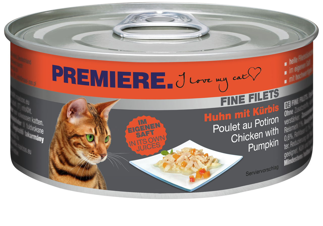 PREMIERE Fine Filets Huhn und Kürbis 80 g
