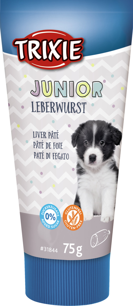Sparpaket 2 x 75 g Trixie Junior Leberwurst Hunde Snack
