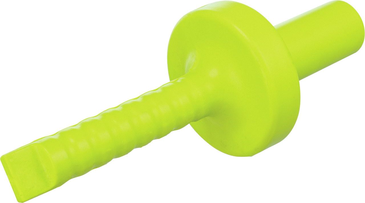 TRIXIE Hundespielzeug "Denta Fun", kaubares Zahnpflege-Spielzeug aus robustem Naturgummi, neon-gelb, für Hunde aller Größen.