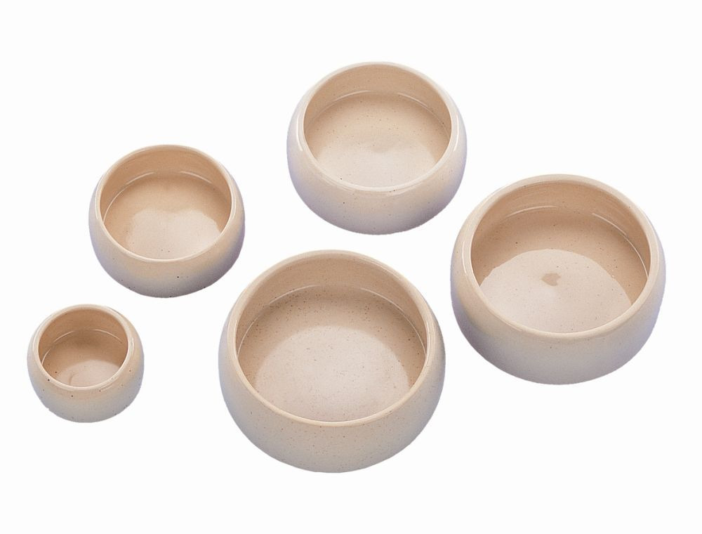Nobby Keramiknäpfe, cremefarben, für Hunde, Katzen & Kleintiere, robust, leicht zu reinigen, versch. Größen, ideal für Futter-Wasser.