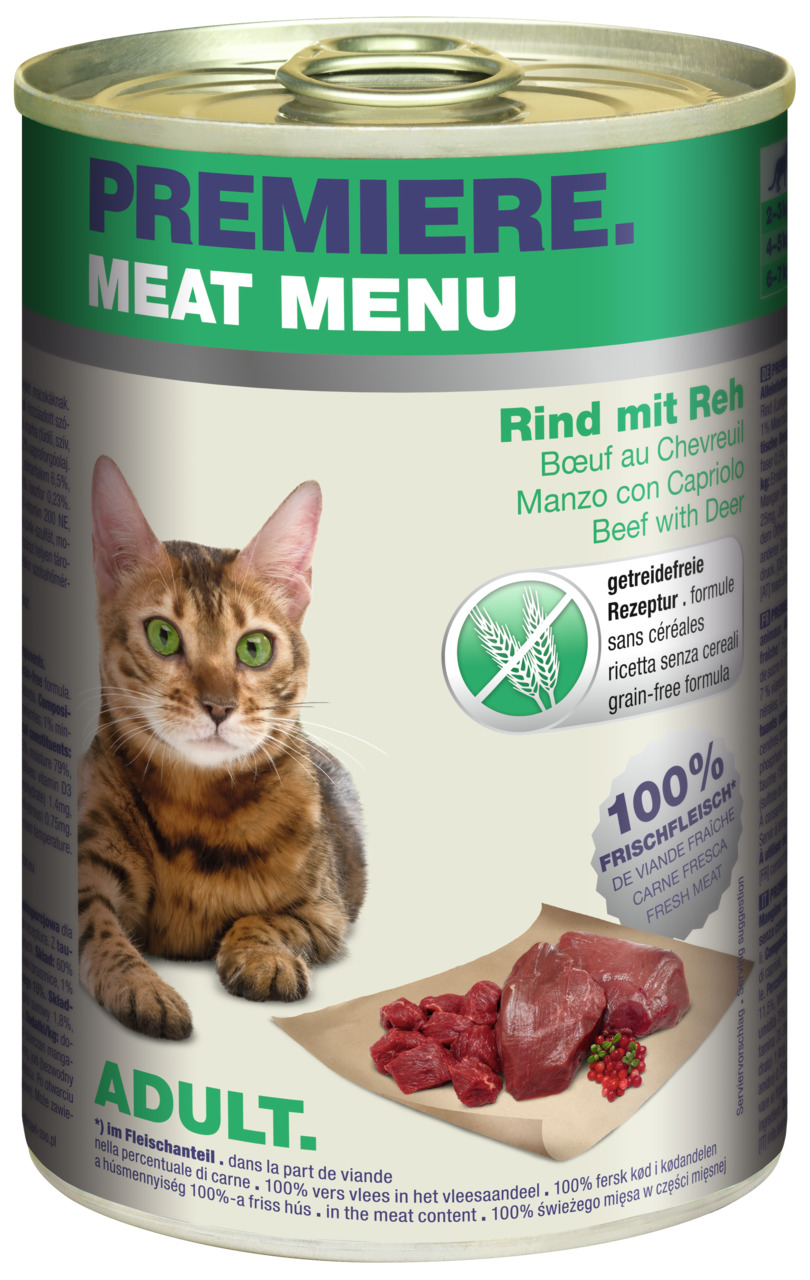 PREMIERE Meat Menu Adult Rind und Reh 400 g