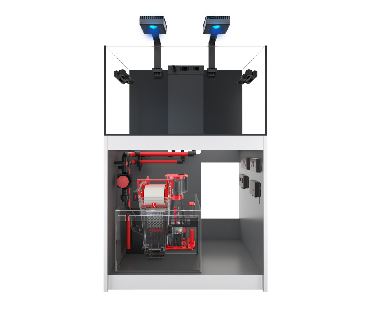Red Sea REEFER MAX 300 G2+ System weiß Aquarium mit Unterschrank