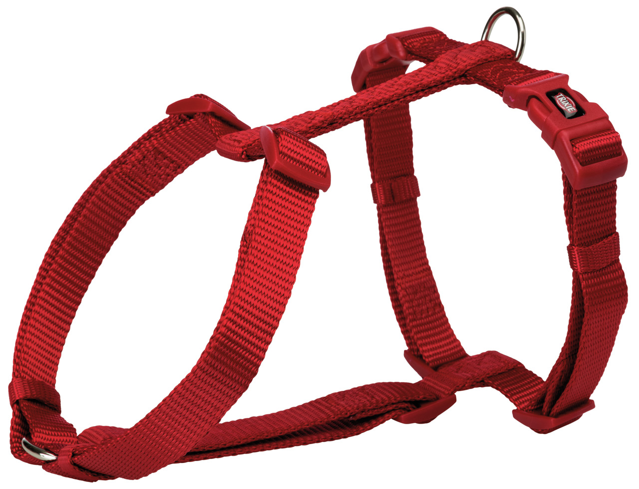 TRIXIE Premium Geschirr 75-100 cm/25 mm rot
