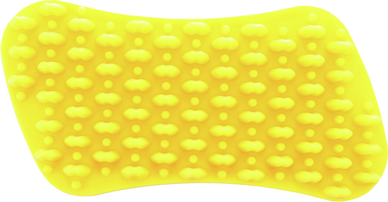 pet+me Pflegebürste Hund Kurzhaar gelb