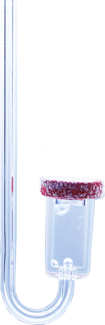 Dennerle CO2-Dauertest Correct + pH Special, für Aquarienbesitzer, überwacht CO2/pH, gläsern, rote Kappe.