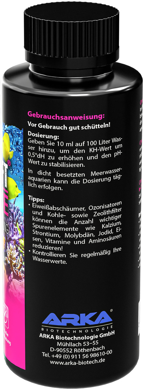 ARKA MICROBE-LIFT, Wasserpflege f. Meerwasseraquarien, 250 ml, mit Dosieranleitung & Anwendungstipps.