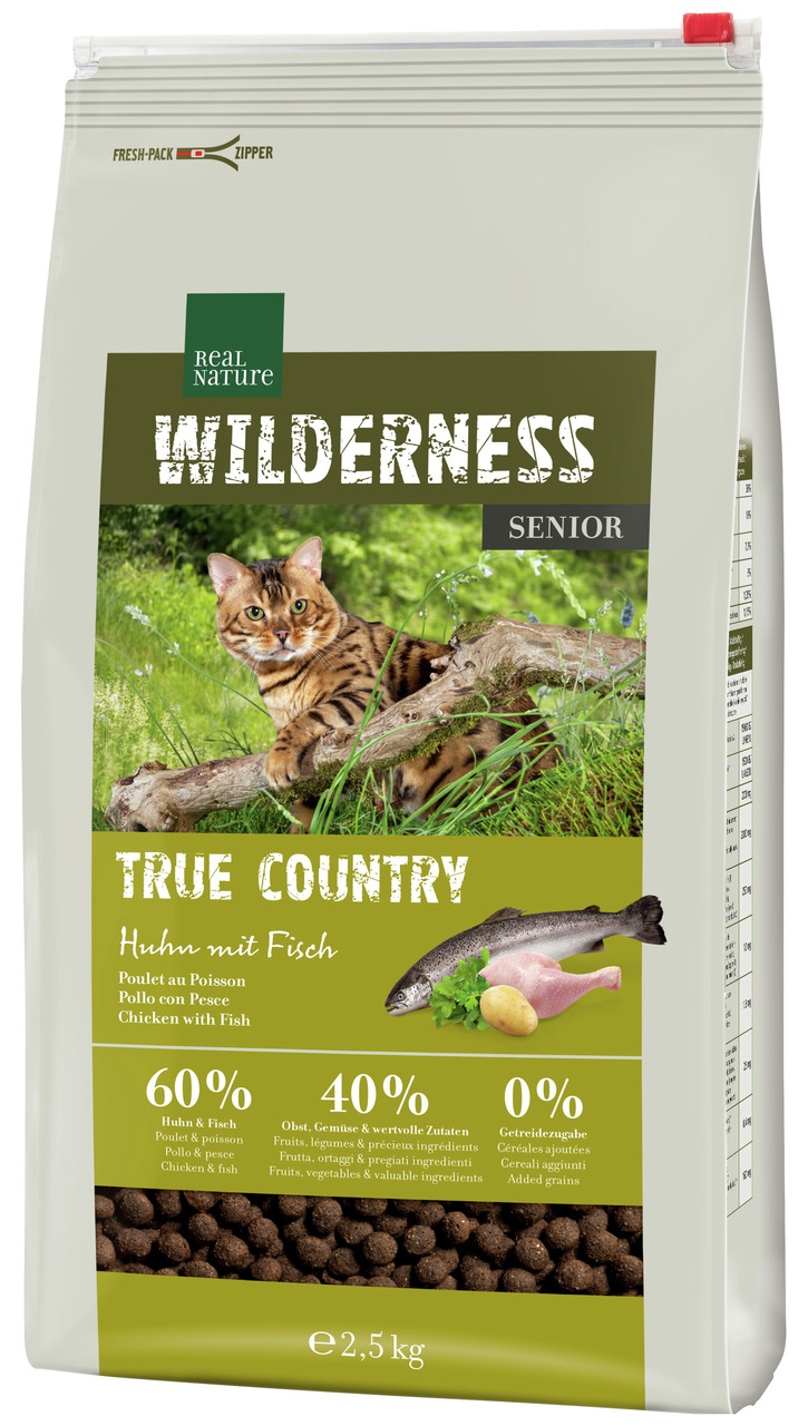 REAL NATURE Wilderness True Country Senior Huhn und Fisch 2,5 kg