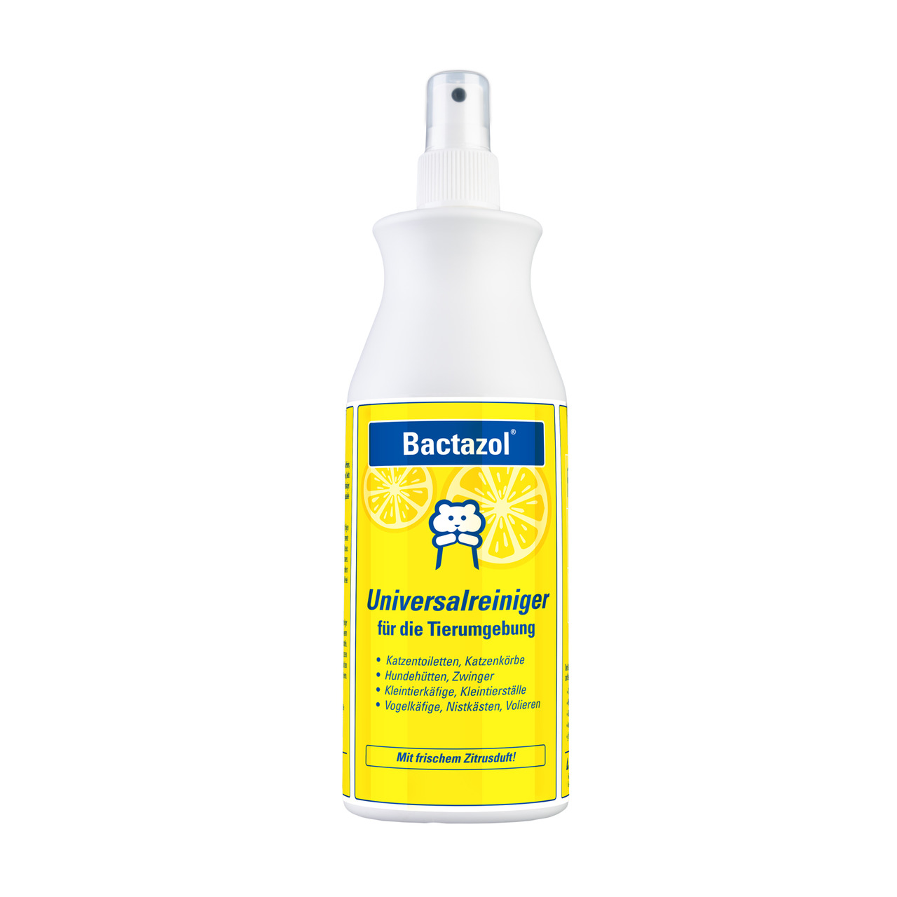Bactazol Universalreiniger, Tierumgebung, für Katzen, Hunde, Kleintiere & Vögel, Zitrusduft, entfernt Keime & Gerüche.