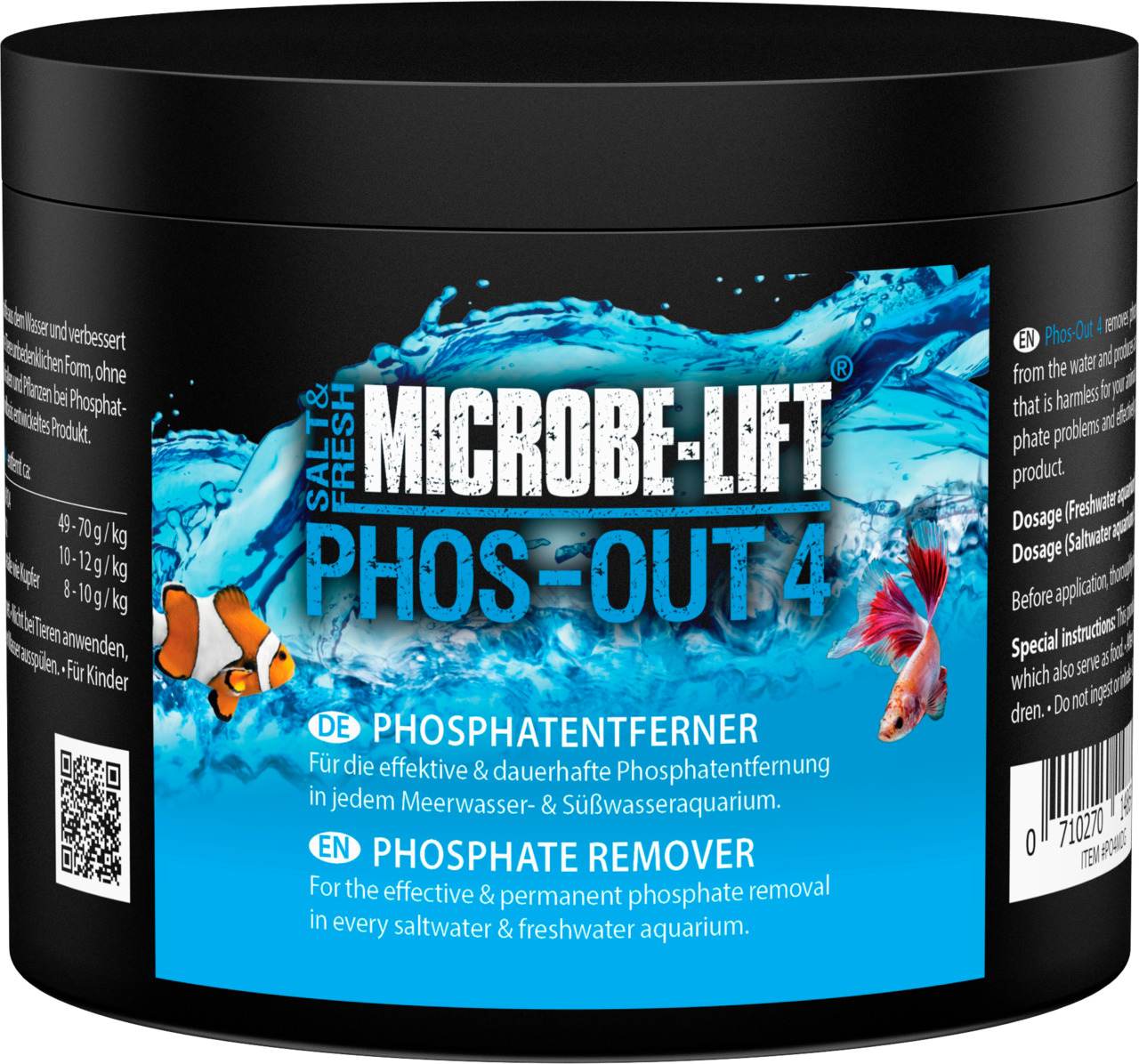 MICROBE-LIFT Phos-Out 4, Phosphatentferner f. Meer--Süßwasseraquarien, effektiv u. dauerhaft, 500 ml, f. Aquarienbesitzer.