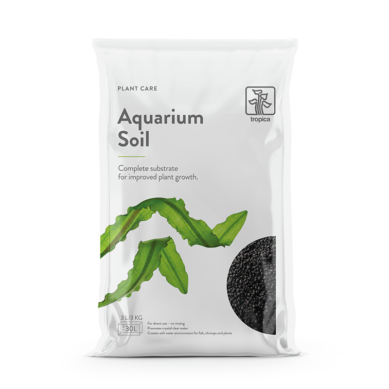 Tropica Aquarium Soil, Bodengrund für Aquarienpflanzen, 3 l, fördert Pflanzenwachstum, klares Wasser, ideal für Fische & Garnelen.