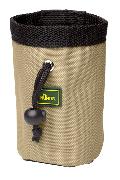 HUNTER Leckerlibeutel, oliv-schwarz, für Hundebesitzer, ideal für Training-Spaziergang, robust, praktisch, handlich.