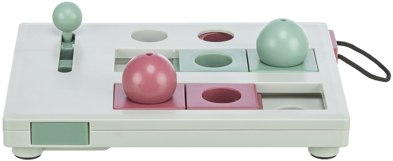 TRIXIE Dog Activity Strategiespiel, interaktives Spielzeug für Hunde, fördert Intelligenz & Geschick, Kunststoff, Grün/Rot.