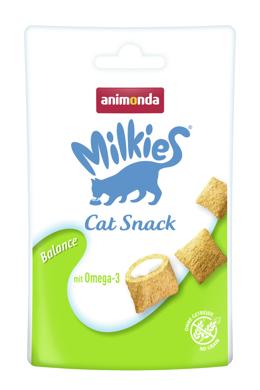 animonda Milkies-Knusperkissen Balance 30 Gramm Beutel Katzensnack