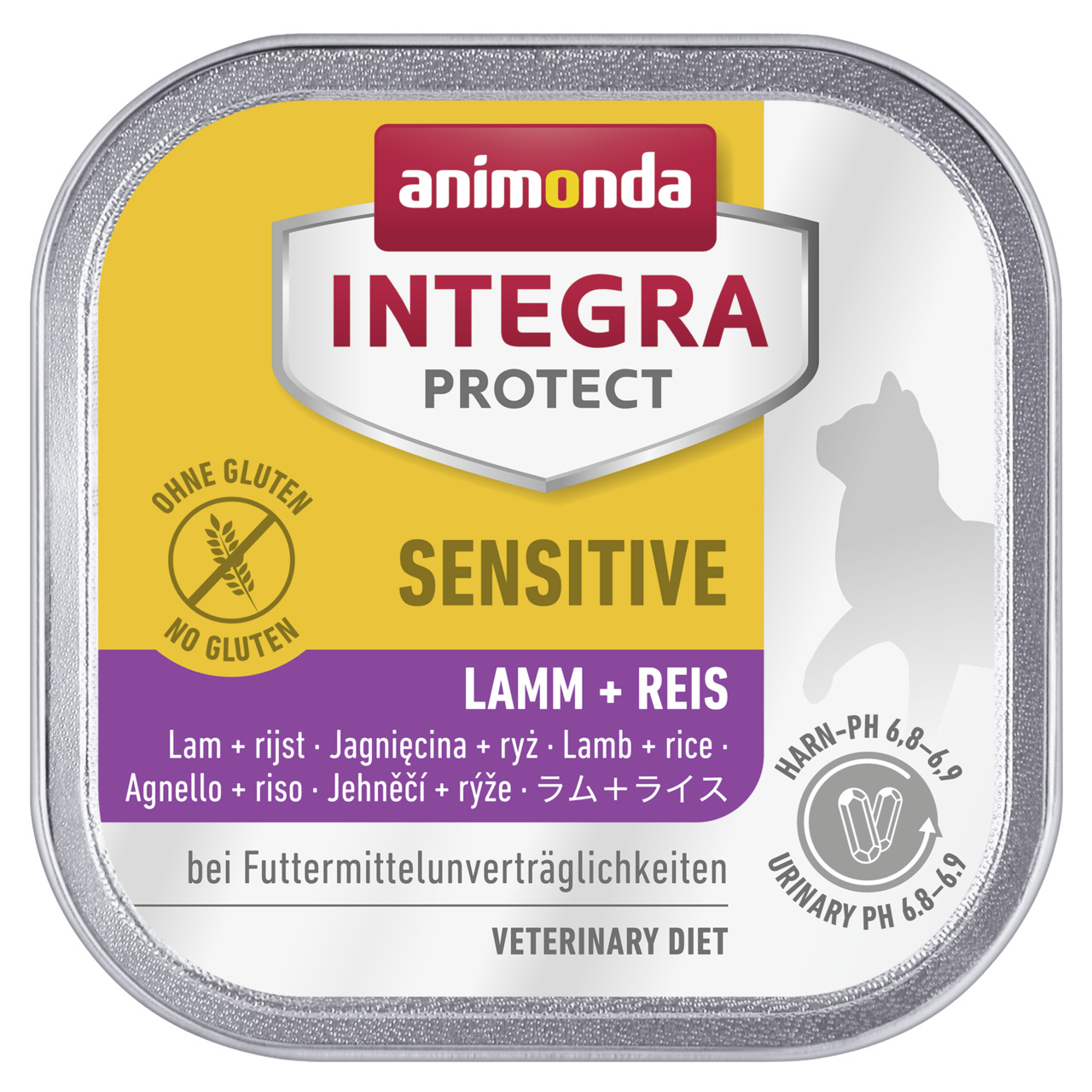 animonda INTEGRA PROTECT Sensitive, Diätnahrung für Hunde, Lamm & Reis, glutenfrei, unterstützt Harn-pH 6,8-6,9.