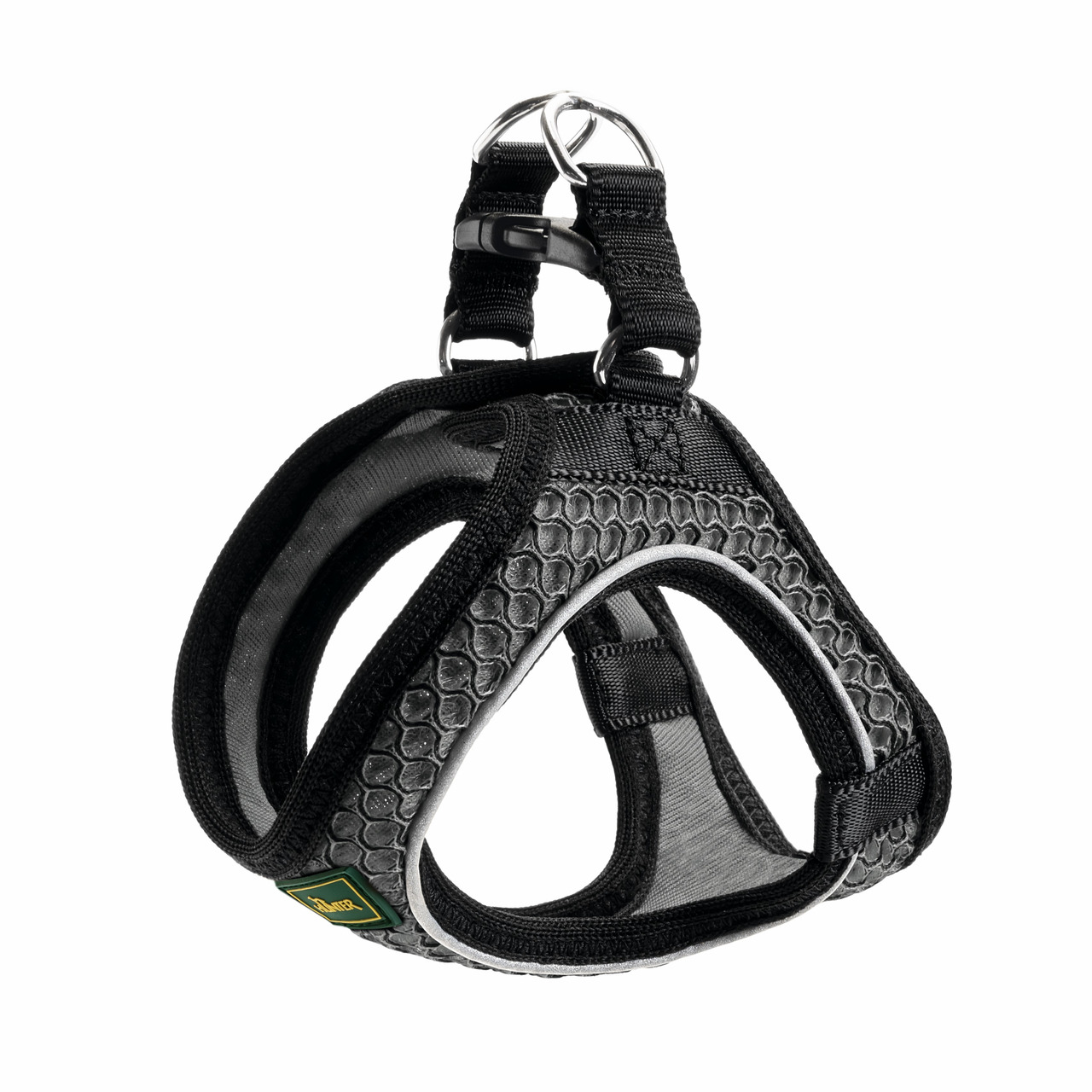 HUNTER Hundegeschirr Hilo Comfort, für alle Hunde, atmungsaktives Mesh, reflektierend, verstellbar, sicher, komfortabel.